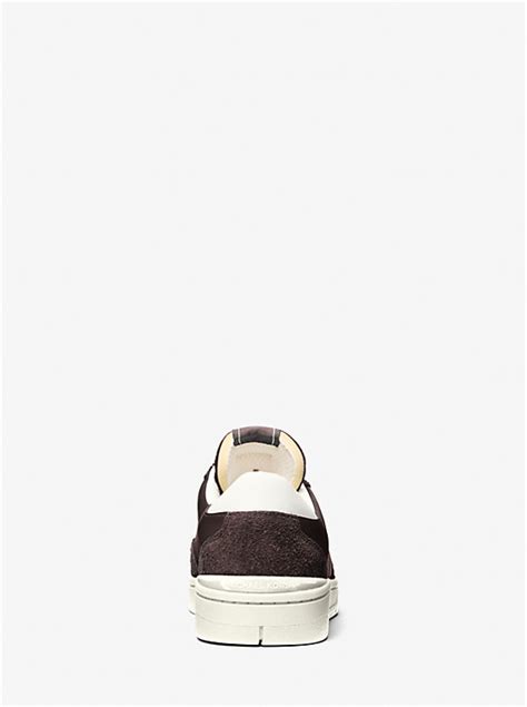 michael kors beckett suede and leather sneaker|Wilton Leather and Suede Sneaker .